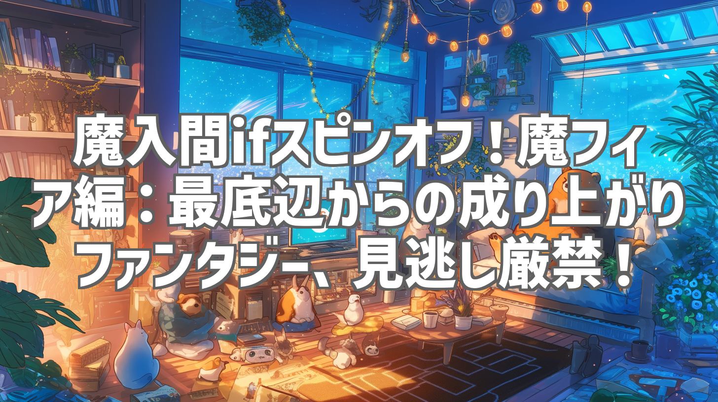 魔入間ifスピンオフ！魔フィア編：最底辺からの成り上がりファンタジー、見逃し厳禁！
