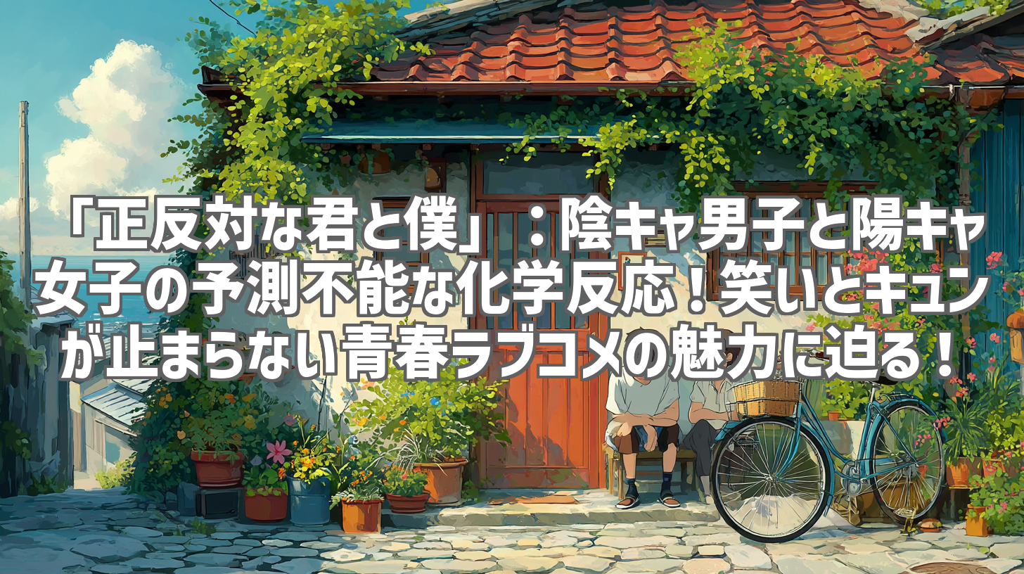 「正反対な君と僕」：陰キャ男子と陽キャ女子の予測不能な化学反応！笑いとキュンが止まらない青春ラブコメの魅力に迫る！