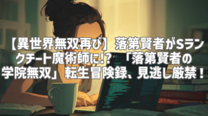 【異世界無双再び】落第賢者がSランクチート魔術師に!? 「落第賢者の学院無双」転生冒険録、見逃し厳禁！