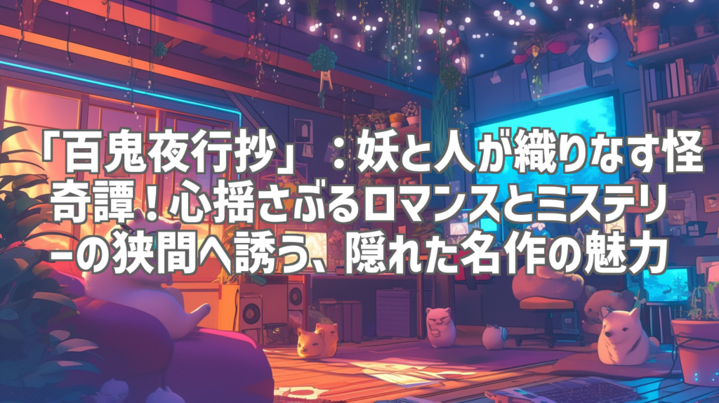 「百鬼夜行抄」：妖と人が織りなす怪奇譚！心揺さぶるロマンスとミステリーの狭間へ誘う、隠れた名作の魅力