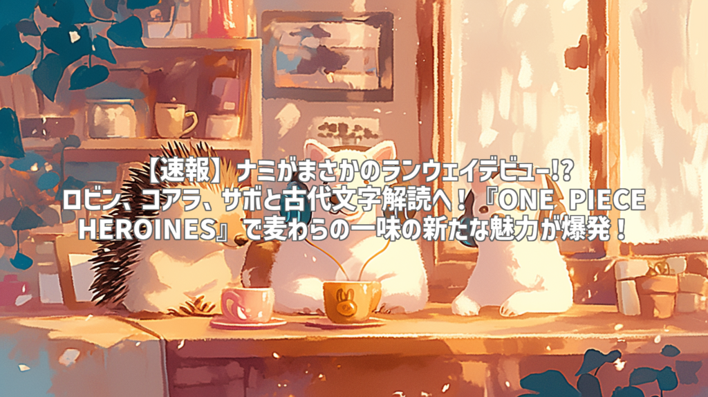 【速報】ナミがまさかのランウェイデビュー!? ロビン、コアラ、サボと古代文字解読へ！『ONE PIECE HEROINES』で麦わらの一味の新たな魅力が爆発！