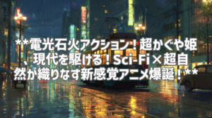 **電光石火アクション！超かぐや姫、現代を駆ける！Sci-Fi×超自然が織りなす新感覚アニメ爆誕！**