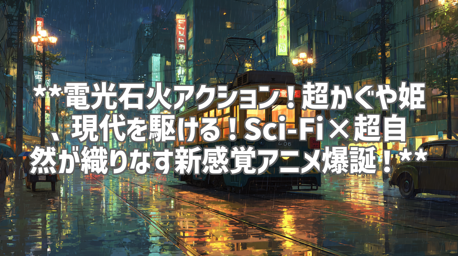 **電光石火アクション！超かぐや姫、現代を駆ける！Sci-Fi×超自然が織りなす新感覚アニメ爆誕！**