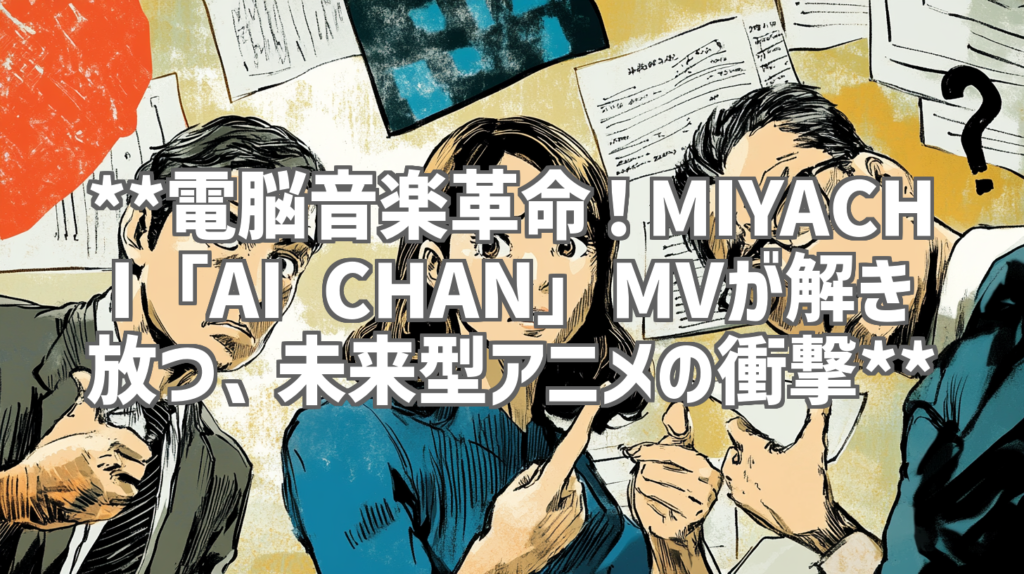 **電脳音楽革命！MIYACHI「AI CHAN」MVが解き放つ、未来型アニメの衝撃**