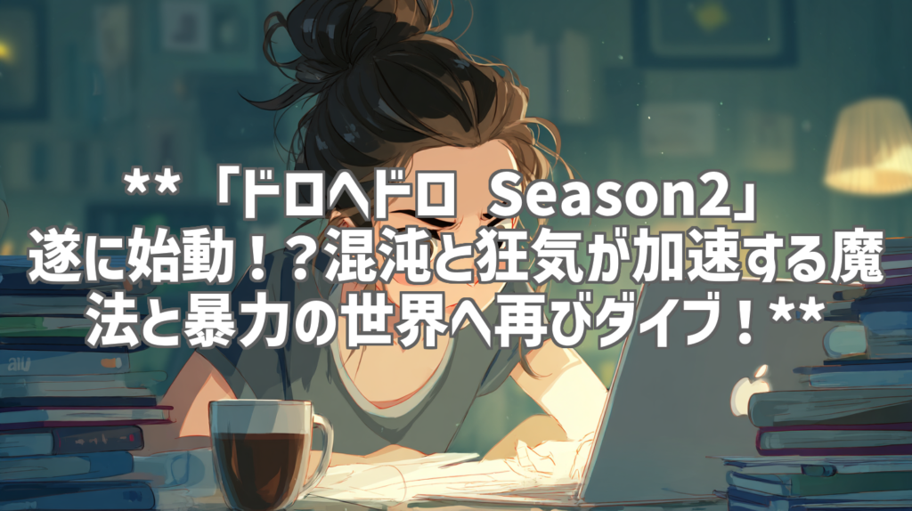 **「ドロヘドロ Season2」遂に始動！？混沌と狂気が加速する魔法と暴力の世界へ再びダイブ！**