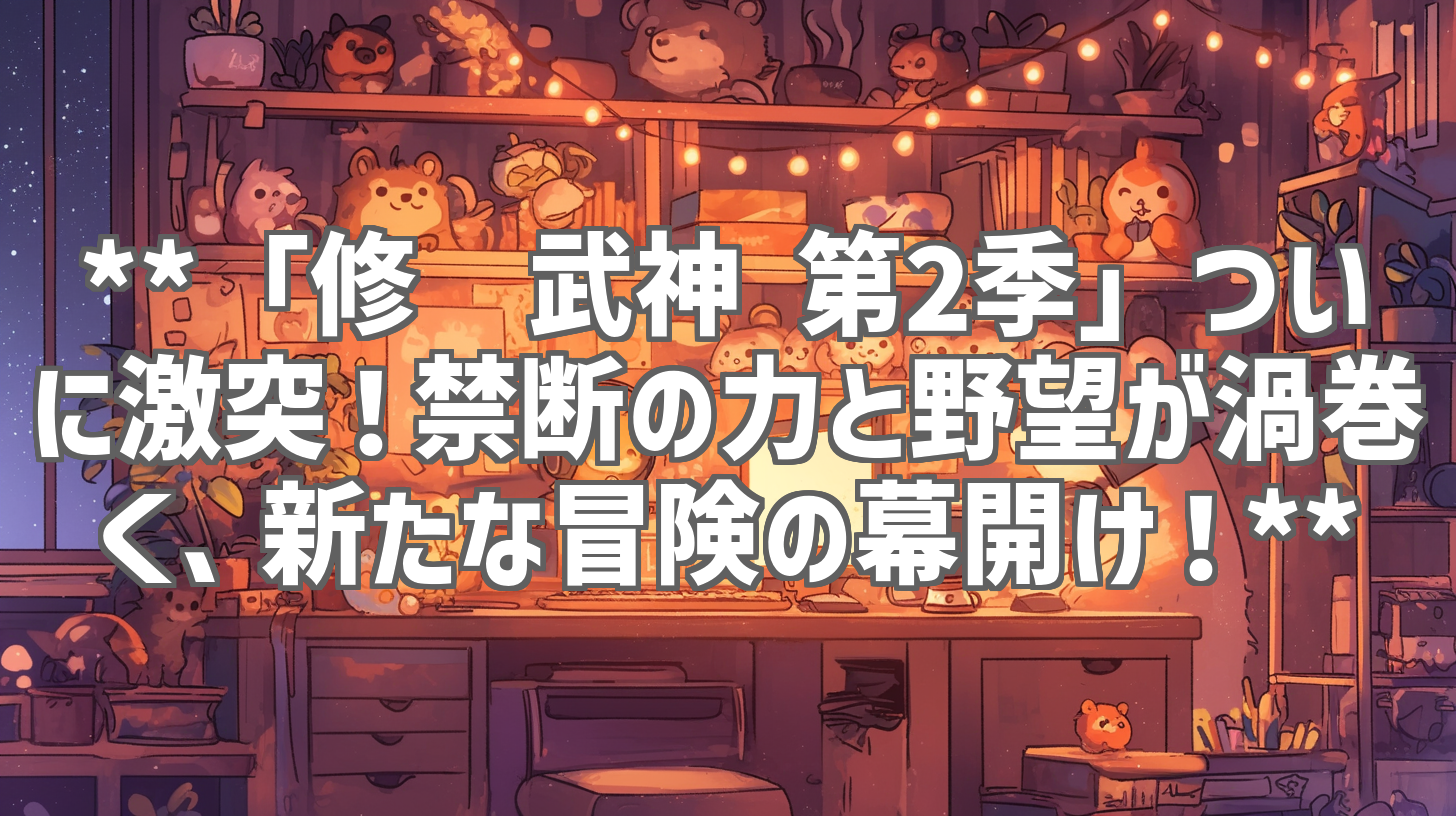 **「修罗武神 第2季」ついに激突！禁断の力と野望が渦巻く、新たな冒険の幕開け！**
