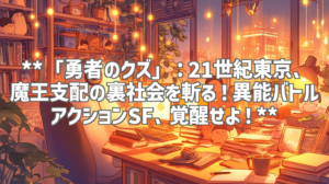 **「勇者のクズ」：21世紀東京、魔王支配の裏社会を斬る！異能バトルアクションSF、覚醒せよ！**