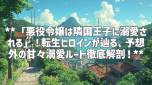**「悪役令嬢は隣国王子に溺愛される」！転生ヒロインが辿る、予想外の甘々溺愛ルート徹底解剖！**