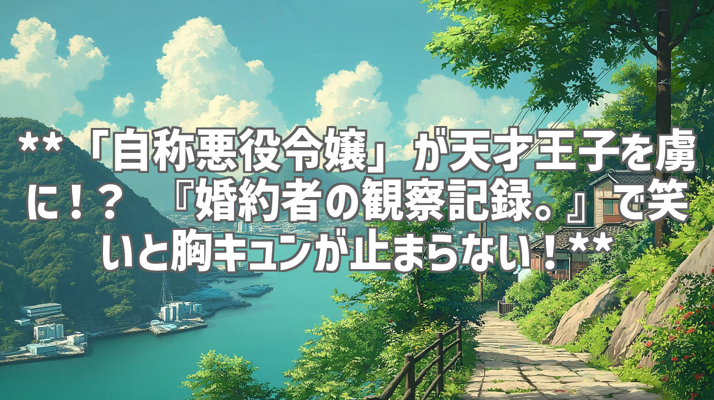 **「自称悪役令嬢」が天才王子を虜に!? 『婚約者の観察記録。』で笑いと胸キュンが止まらない!**