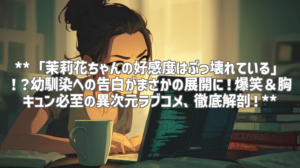 **「茉莉花ちゃんの好感度はぶっ壊れている」！？幼馴染への告白がまさかの展開に！爆笑＆胸キュン必至の異次元ラブコメ、徹底解剖！**