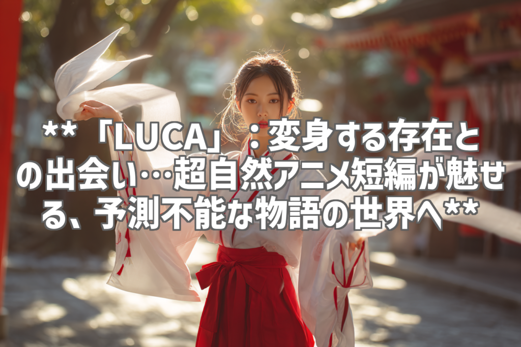 **「LUCA」：変身する存在との出会い…超自然アニメ短編が魅せる、予測不能な物語の世界へ**