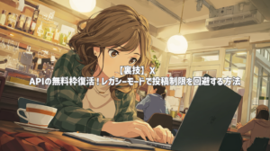 【裏技】X APIの無料枠復活！レガシーモードで投稿制限を回避する方法