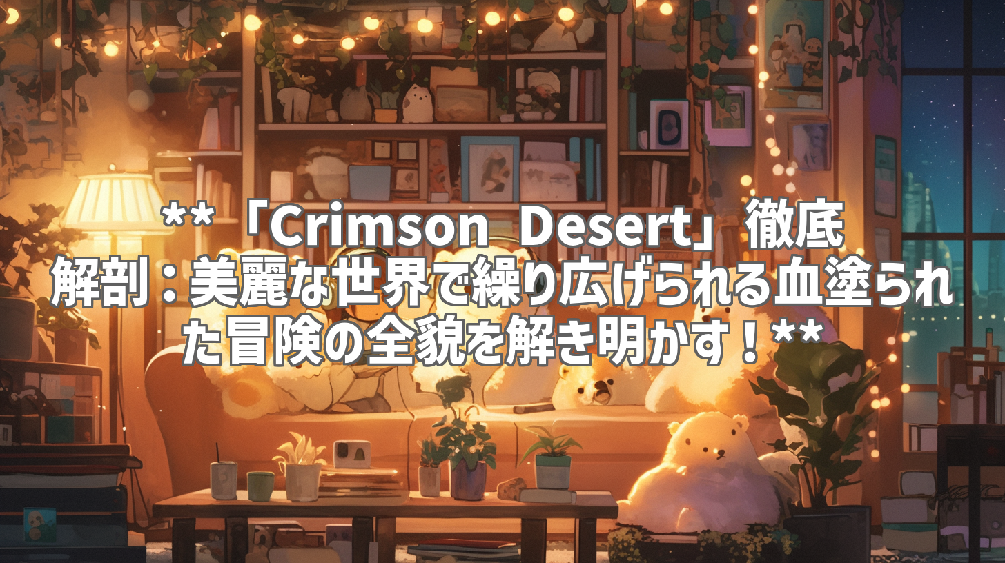 **「Crimson Desert」徹底解剖：美麗な世界で繰り広げられる血塗られた冒険の全貌を解き明かす！**