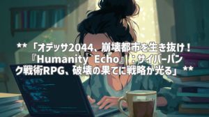 **「オデッサ2044、崩壊都市を生き抜け！『Humanity Echo』：サイバーパンク戦術RPG、破壊の果てに戦略が光る」**