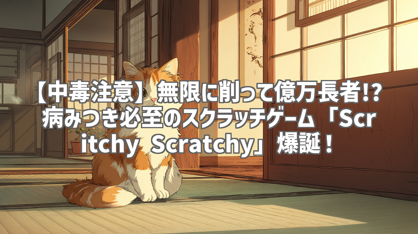 【中毒注意】無限に削って億万長者!? 病みつき必至のスクラッチゲーム「Scritchy Scratchy」爆誕！