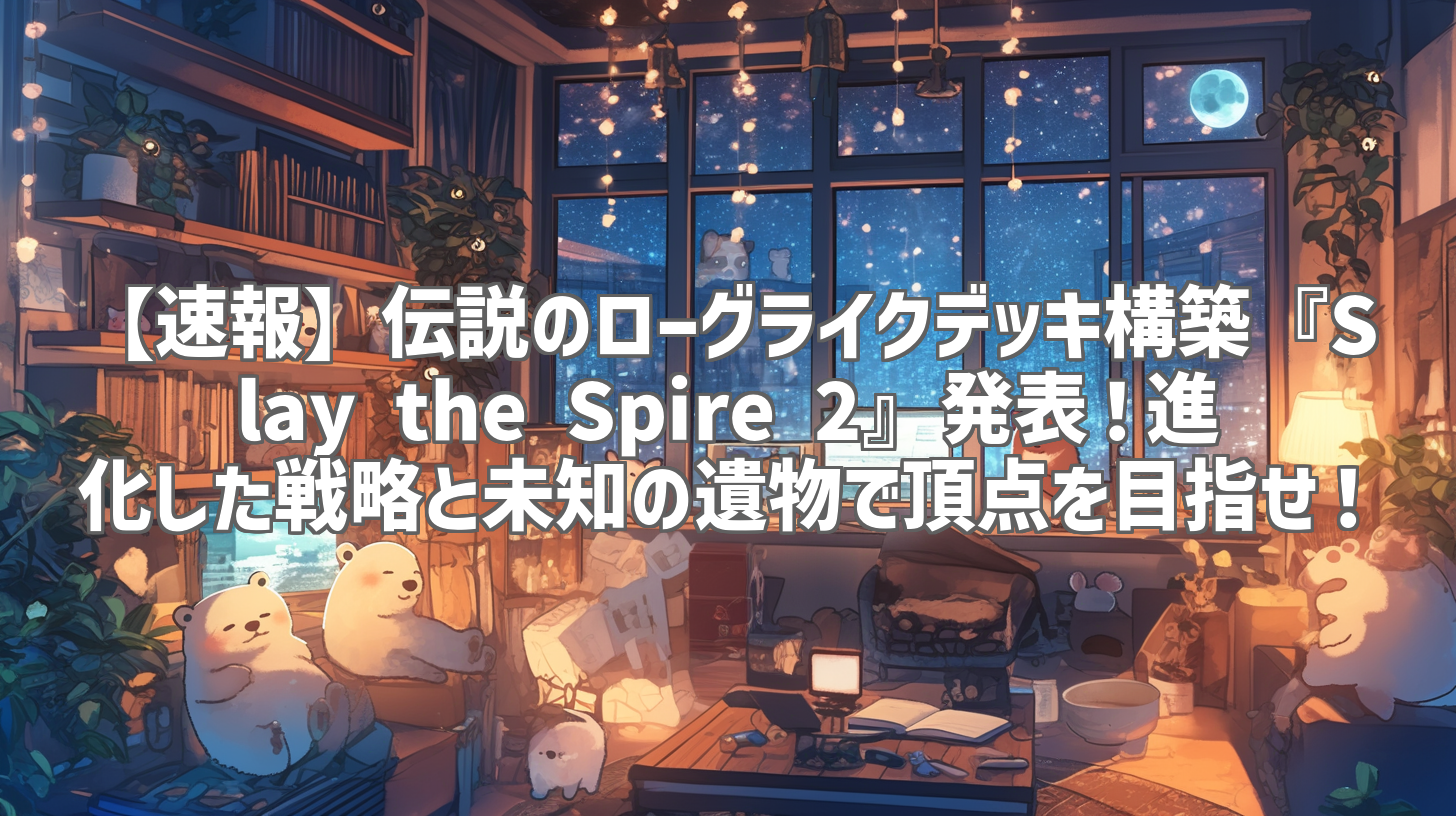 【速報】伝説のローグライクデッキ構築『Slay the Spire 2』発表！進化した戦略と未知の遺物で頂点を目指せ！
