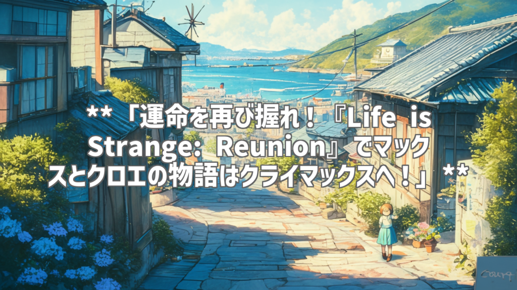 **「運命を再び握れ！『Life is Strange: Reunion』でマックスとクロエの物語はクライマックスへ！」**