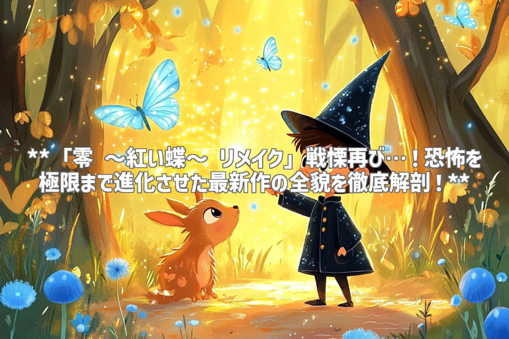 **「零 ～紅い蝶～ リメイク」戦慄再び…！恐怖を極限まで進化させた最新作の全貌を徹底解剖！**