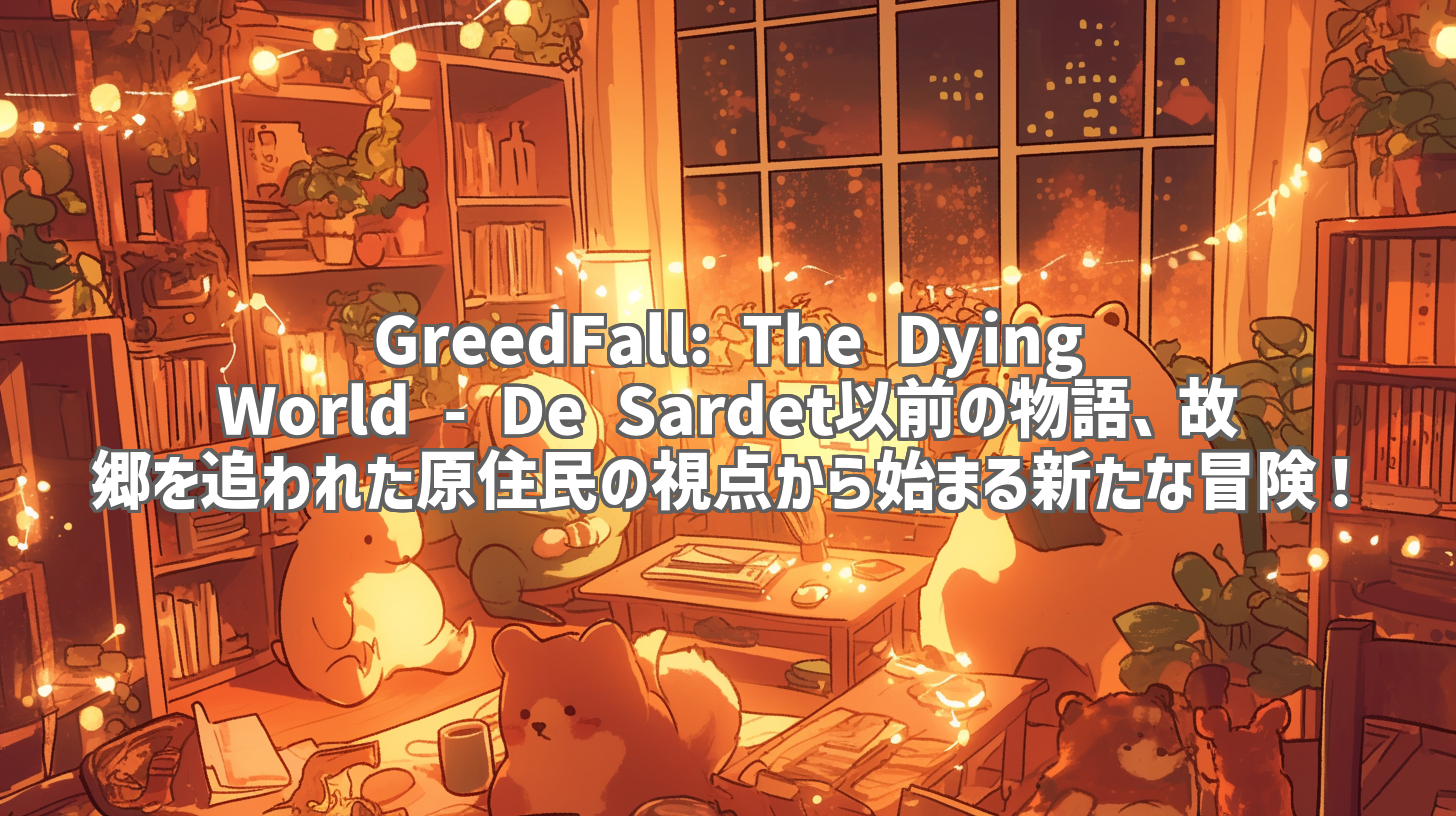 GreedFall: The Dying World - De Sardet以前の物語、故郷を追われた原住民の視点から始まる新たな冒険！