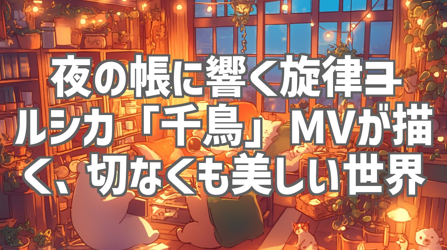 夜の帳に響く旋律——ヨルシカ「千鳥」MVが描く、切なくも美しい世界