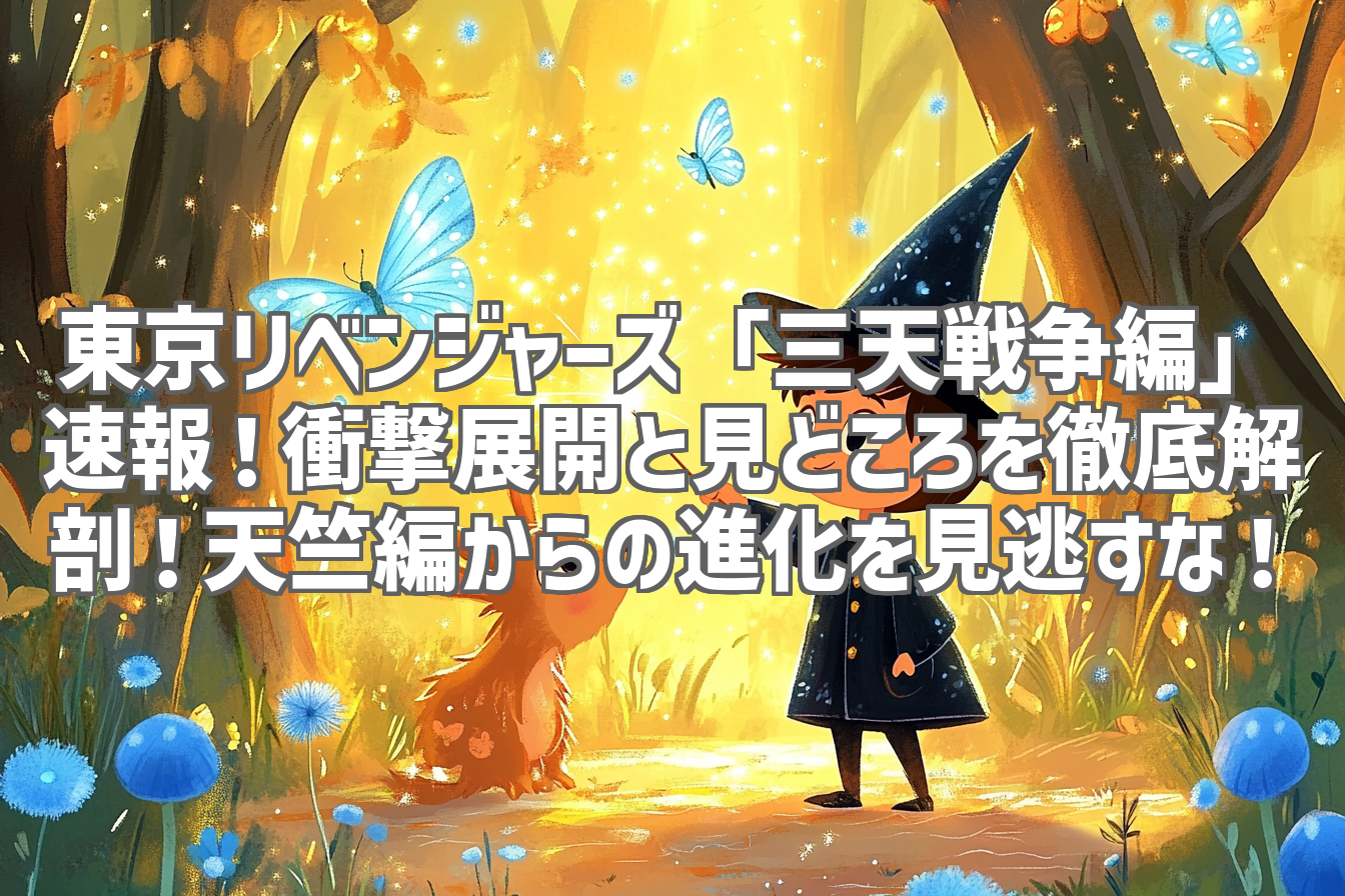 東京リベンジャーズ「三天戦争編」速報！衝撃展開と見どころを徹底解剖！天竺編からの進化を見逃すな！
