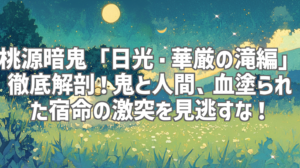 桃源暗鬼「日光・華厳の滝編」徹底解剖！鬼と人間、血塗られた宿命の激突を見逃すな！