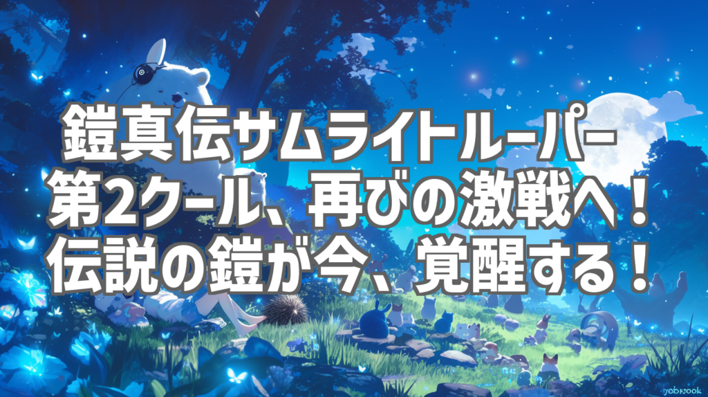 鎧真伝サムライトルーパー 第2クール、再びの激戦へ！伝説の鎧が今、覚醒する！