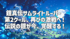 鎧真伝サムライトルーパー 第2クール、再びの激戦へ！伝説の鎧が今、覚醒する！