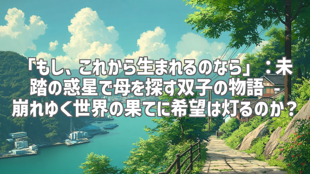 「もし、これから生まれるのなら」：未踏の惑星で母を探す双子の物語 - 崩れゆく世界の果てに希望は灯るのか？