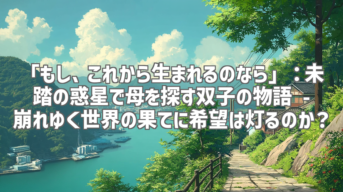「もし、これから生まれるのなら」：未踏の惑星で母を探す双子の物語 - 崩れゆく世界の果てに希望は灯るのか？