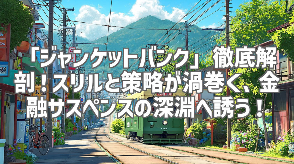 「ジャンケットバンク」徹底解剖！スリルと策略が渦巻く、金融サスペンスの深淵へ誘う！