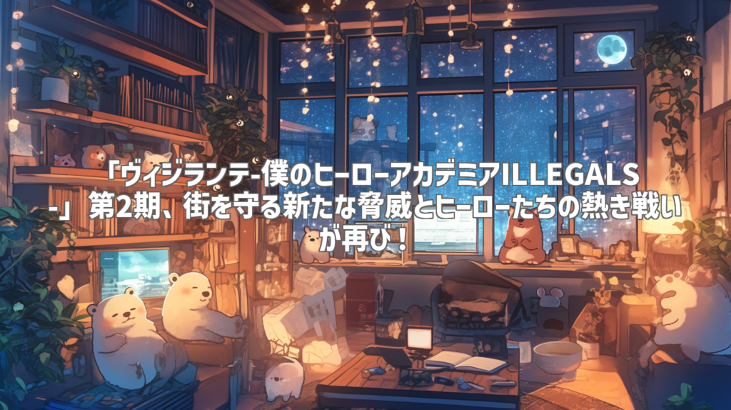 「ヴィジランテ-僕のヒーローアカデミアILLEGALS-」第2期、街を守る新たな脅威とヒーローたちの熱き戦いが再び！