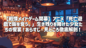 【戦慄メイドゲーム開幕】アニメ「死亡遊戯で飯を食う。」生き残りを賭けた少女たちの饗宴！あらすじ・見どころ徹底解剖！