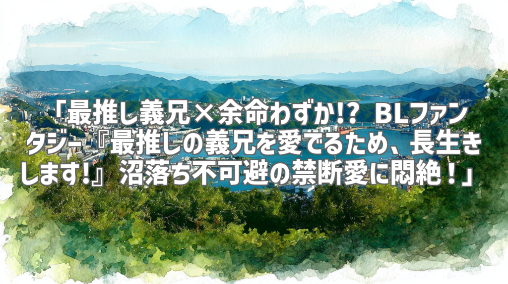 「最推し義兄×余命わずか!? BLファンタジー『最推しの義兄を愛でるため、長生きします!』沼落ち不可避の禁断愛に悶絶！」