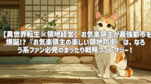【異世界転生×領地経営】お気楽領主が最強都市を爆誕!?『お気楽領主の楽しい領地防衛』は、なろう系ファン必見のまったり戦略ファンタジー！