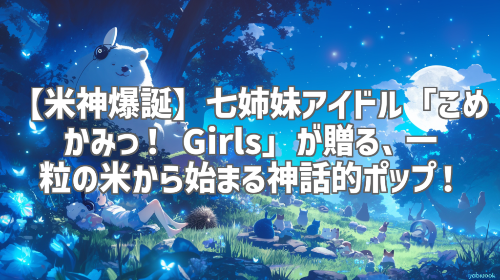 【米神爆誕】七姉妹アイドル「こめかみっ！ Girls」が贈る、一粒の米から始まる神話的ポップ！