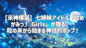 【米神爆誕】七姉妹アイドル「こめかみっ！ Girls」が贈る、一粒の米から始まる神話的ポップ！