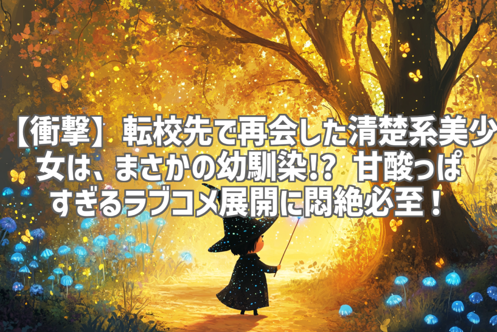 【衝撃】転校先で再会した清楚系美少女は、まさかの幼馴染!? 甘酸っぱすぎるラブコメ展開に悶絶必至！