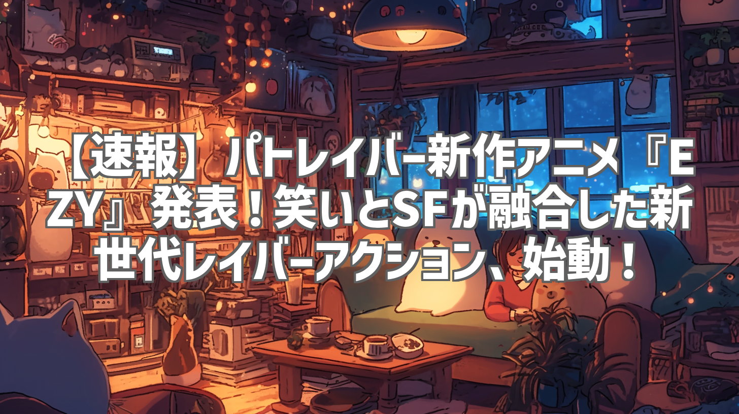 【速報】パトレイバー新作アニメ『EZY』発表!笑いとSFが融合した新世代レイバーアクション、始動!