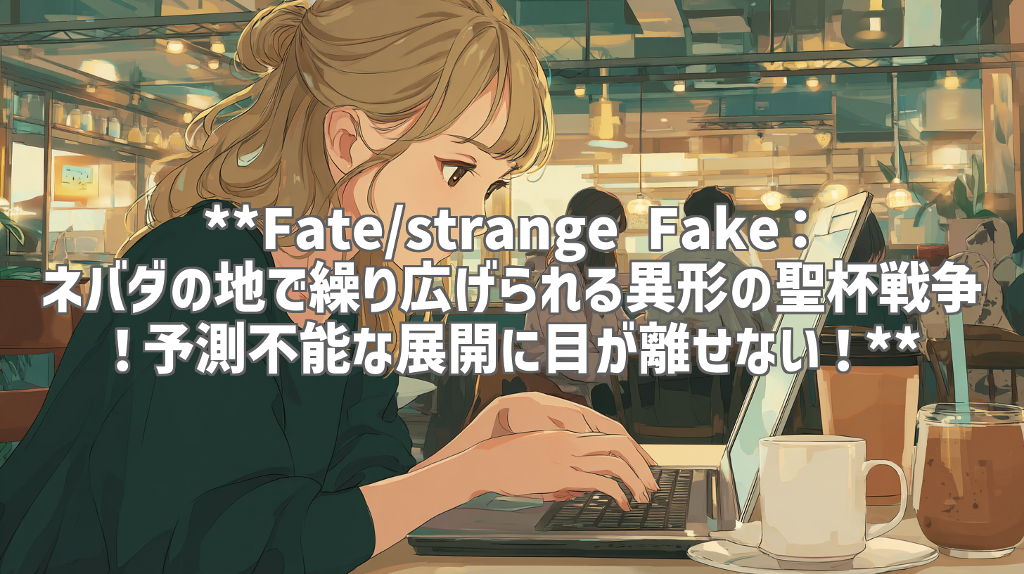 **Fate/strange Fake：ネバダの地で繰り広げられる異形の聖杯戦争！予測不能な展開に目が離せない！**
