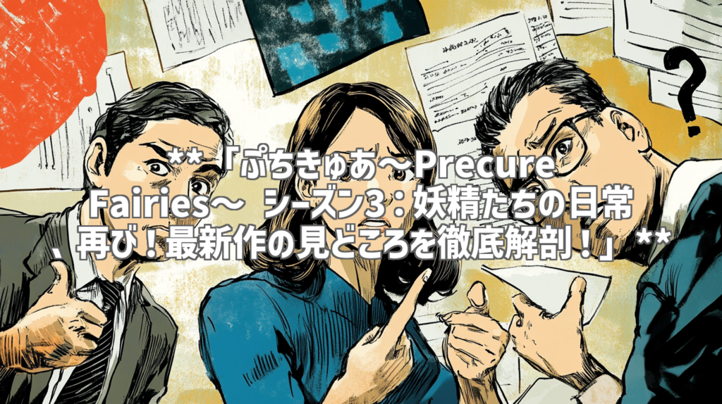**「ぷちきゅあ～Precure Fairies～ シーズン3：妖精たちの日常、再び！最新作の見どころを徹底解剖！」**