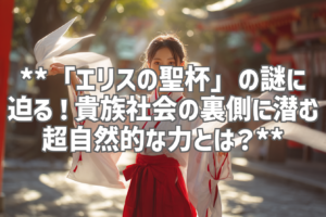**「エリスの聖杯」の謎に迫る！貴族社会の裏側に潜む超自然的な力とは？**