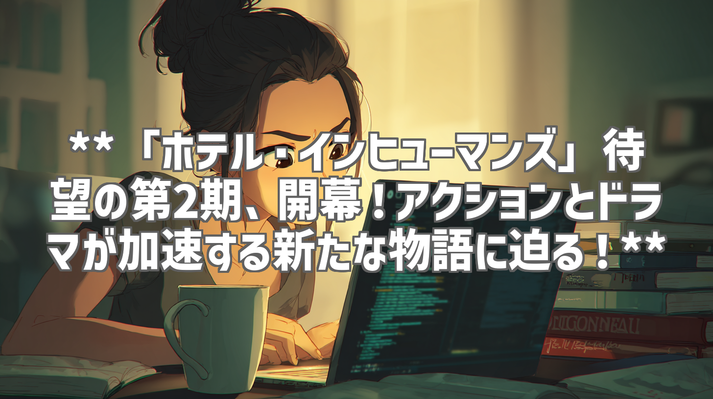 **「ホテル・インヒューマンズ」待望の第2期、開幕！アクションとドラマが加速する新たな物語に迫る！**