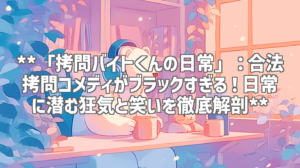 **「拷問バイトくんの日常」：合法拷問コメディがブラックすぎる！日常に潜む狂気と笑いを徹底解剖**