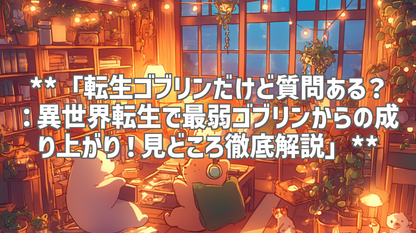 **「転生ゴブリンだけど質問ある？：異世界転生で最弱ゴブリンからの成り上がり！見どころ徹底解説」**
