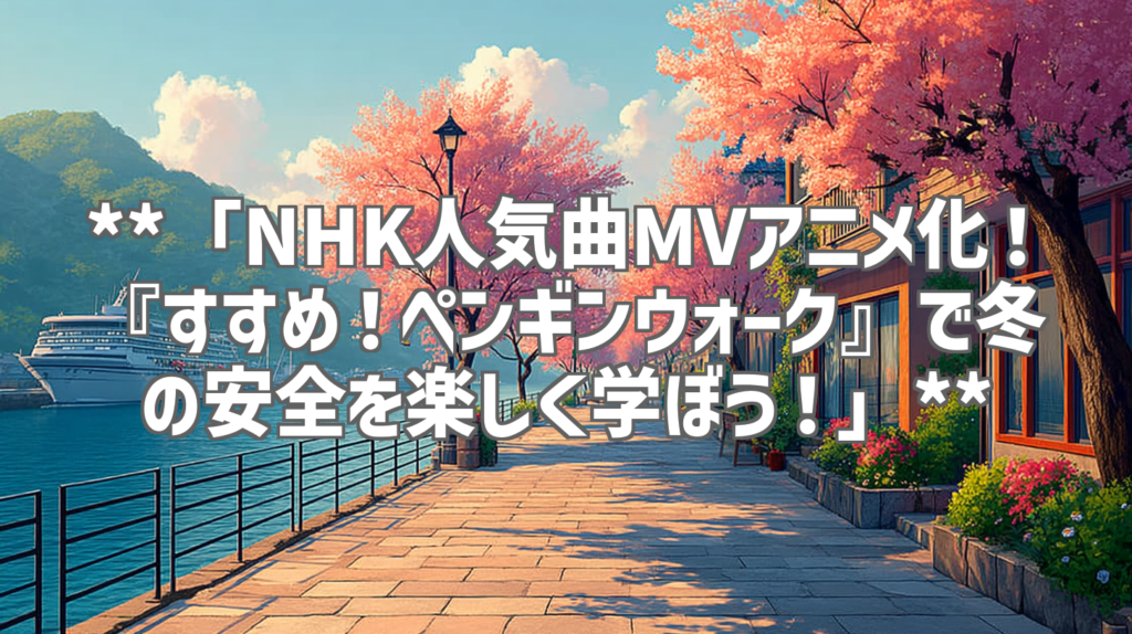 **「NHK人気曲MVアニメ化！『すすめ！ペンギンウォーク』で冬の安全を楽しく学ぼう！」**