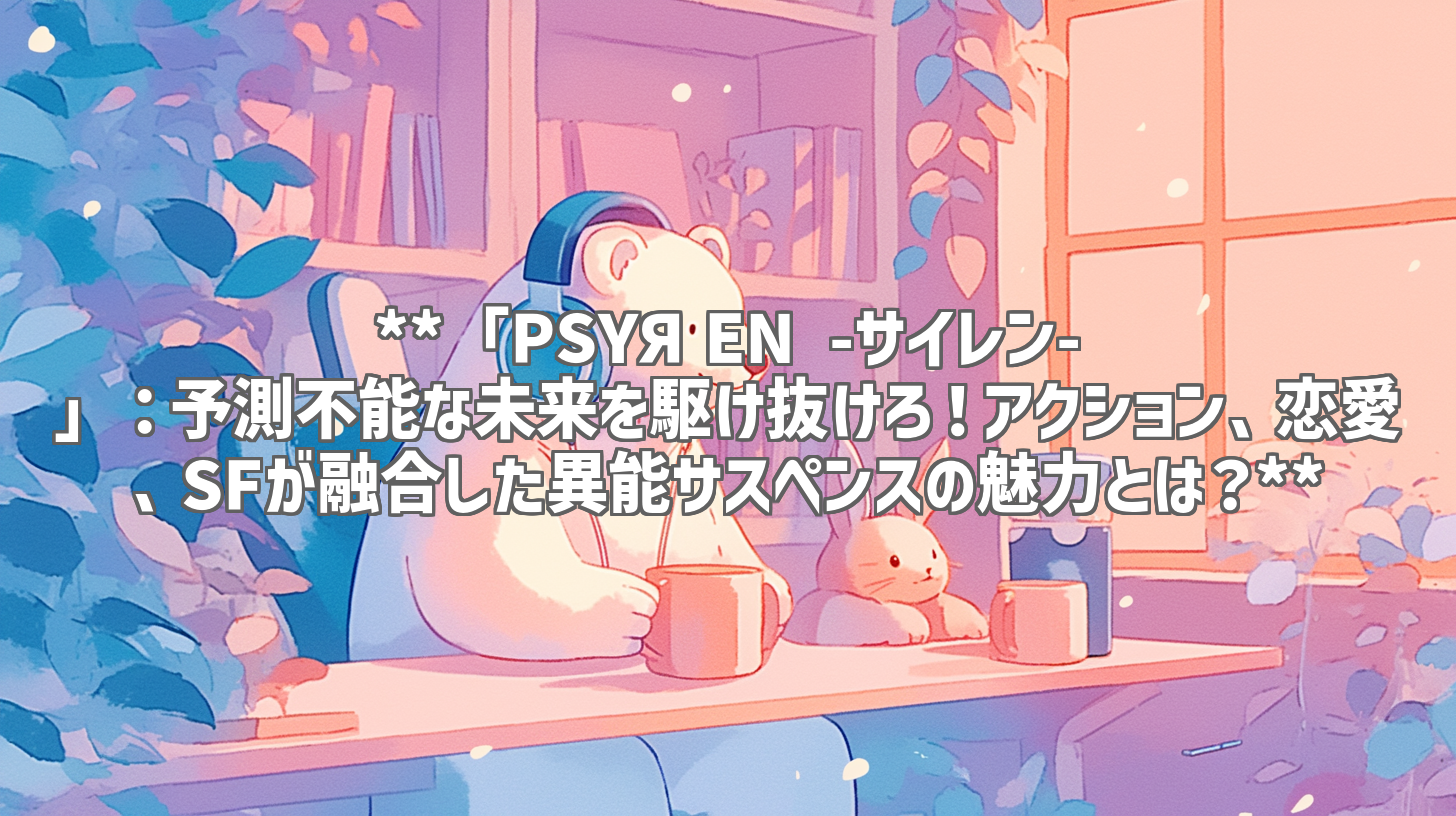 **「PSYЯEN -サイレン-」：予測不能な未来を駆け抜けろ！アクション、恋愛、SFが融合した異能サスペンスの魅力とは？**