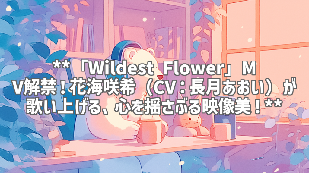 **「Wildest Flower」MV解禁！花海咲希（CV：長月あおい）が歌い上げる、心を揺さぶる映像美！**