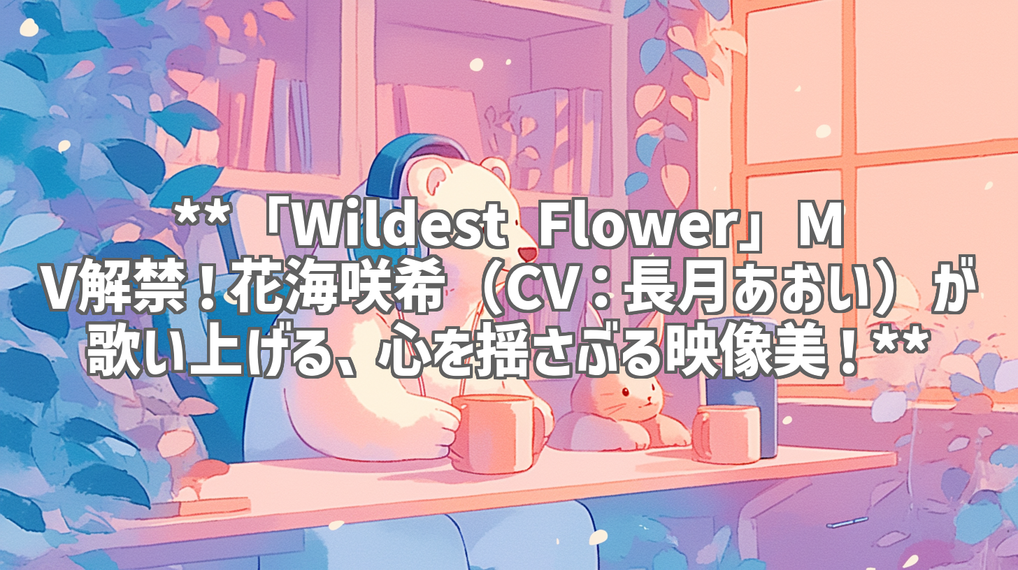 **「Wildest Flower」MV解禁!花海咲希(CV:長月あおい)が歌い上げる、心を揺さぶる映像美!**
