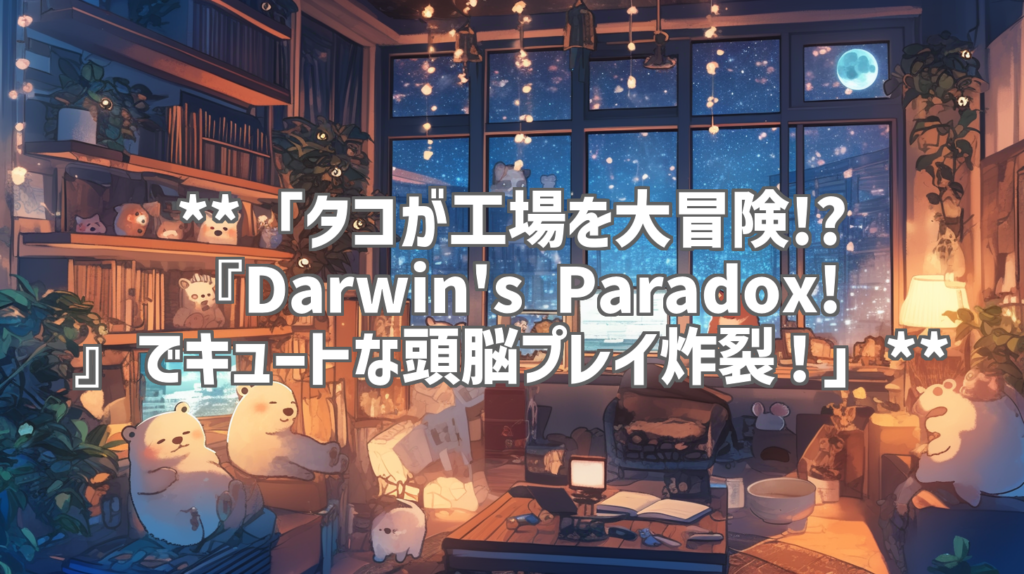 **「タコが工場を大冒険!? 『Darwin's Paradox!』でキュートな頭脳プレイ炸裂！」**